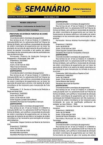 Semanário Oficial - Ed. 1595