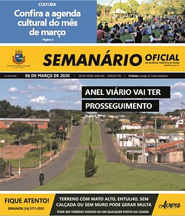 Semanário Oficial - Ed. 952