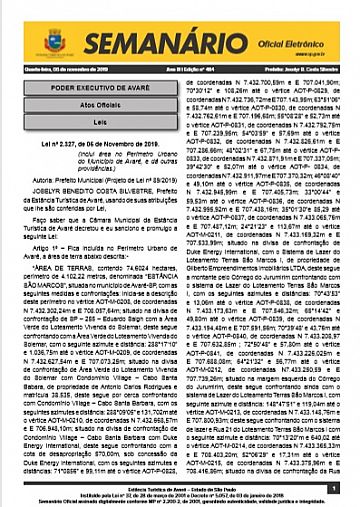 Semanário Oficial - Ed. 484