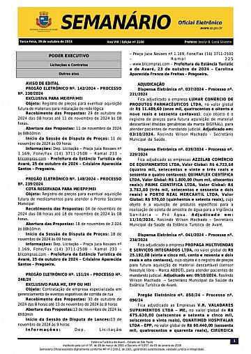 Semanário Oficial - Ed. 2160