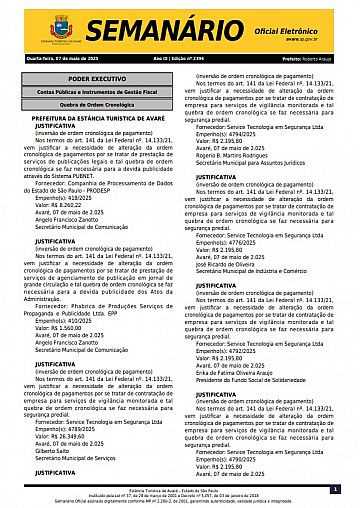 Semanário Oficial - Ed. 2394