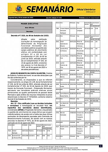 Semanário Oficial - Ed. 1745