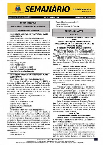 Semanário Oficial - Ed. 1521