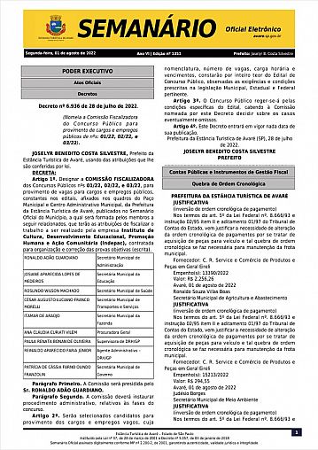 Semanário Oficial - Ed. 1351