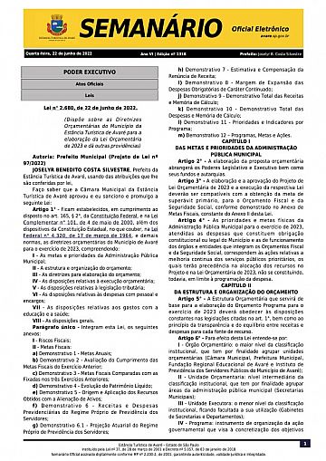Semanário Oficial - Ed. 1318