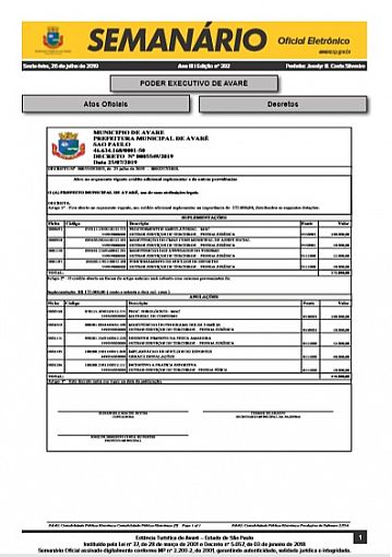 Semanário Oficial - Ed. 392