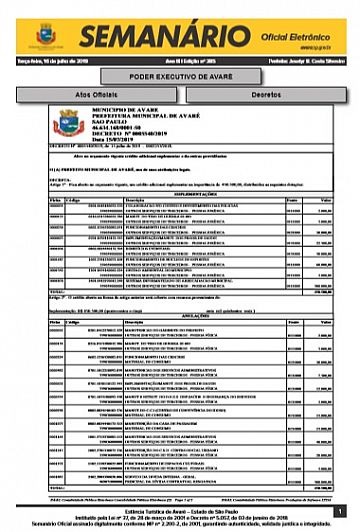 Semanário Oficial - Ed. 385