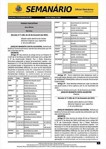 Semanário Oficial - Ed. 1525