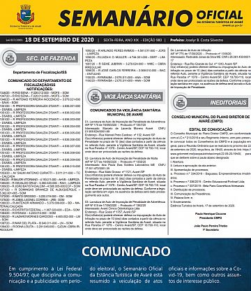 Semanário Oficial - Ed. 980