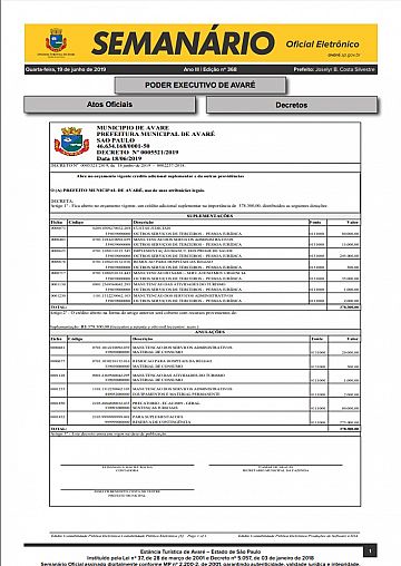 Semanário Oficial - Ed. 368