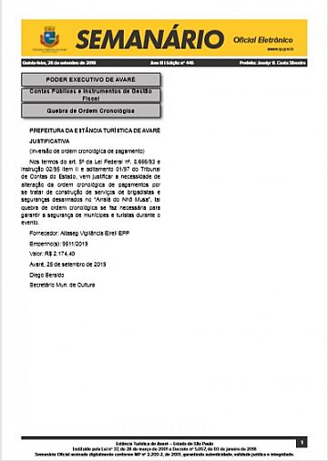 Semanário Oficial - Ed. 446