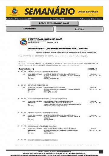 Semanário Oficial - Ed. 245