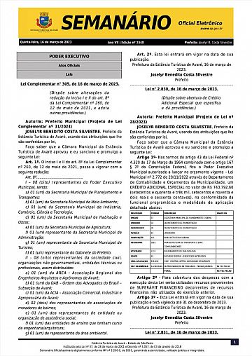 Semanário Oficial - Ed. 1548