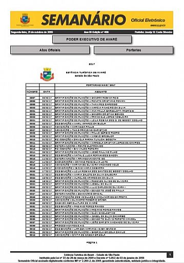 Semanário Oficial - Ed. 468