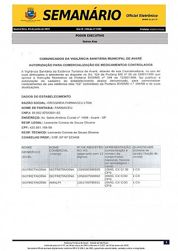 Semanário Oficial - Ed. 2432