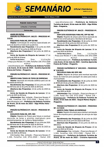 Semanário Oficial - Ed. 2429