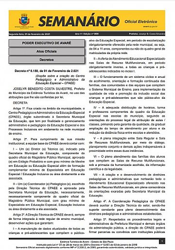 Semanário Oficial - Ed. 859