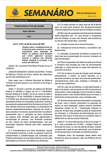 Semanário Oficial - Ed. 1002