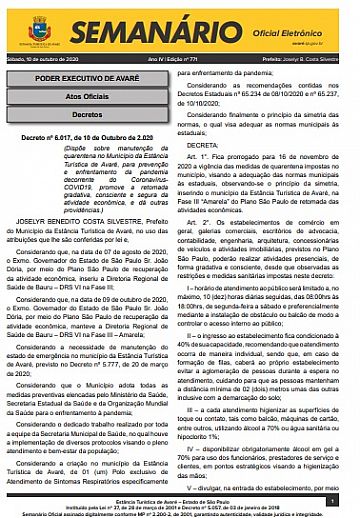 Semanário Oficial - Ed. 771