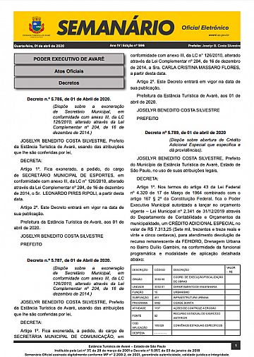 Semanário Oficial - Ed. 596