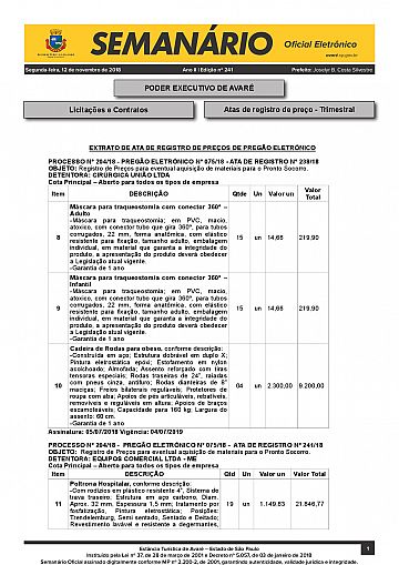 Semanário Oficial - Ed. 241