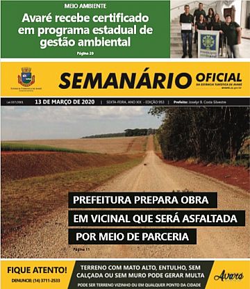 Semanário Oficial - Ed. 953