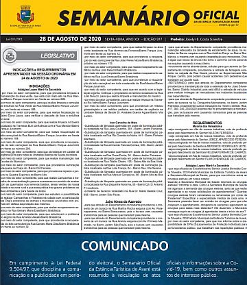 Semanário Oficial - Ed. 977