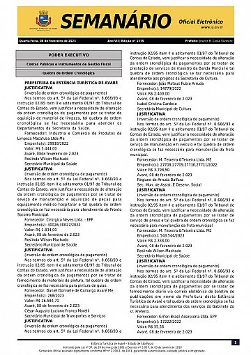 Semanário Oficial - Ed. 1515