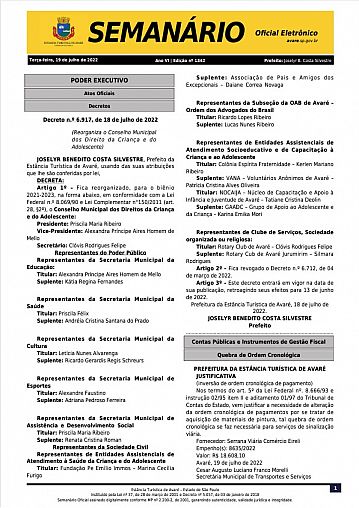 Semanário Oficial - Ed. 1342