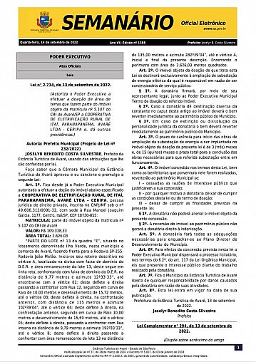 Semanário Oficial - Ed. 1388