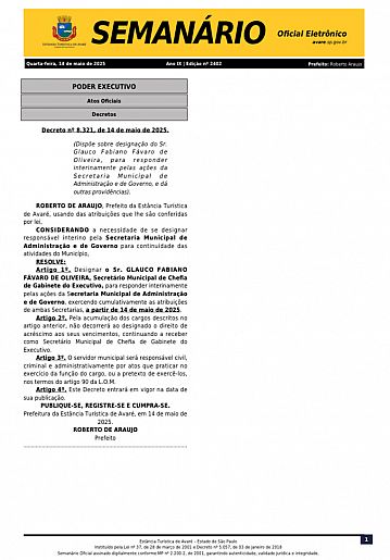 Semanário Oficial - Ed. 2402