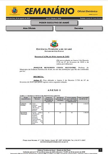 Semanário Oficial - Ed. 1042