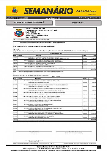 Semanário Oficial - Ed. 620