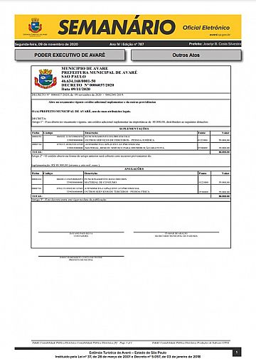 Semanário Oficial - Ed. 787