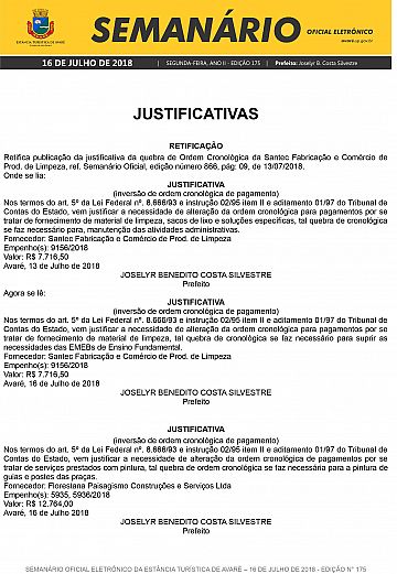 Semanário Oficial - Ed. 175