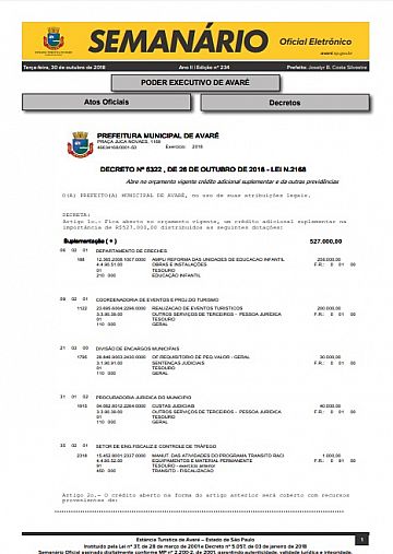 Semanário Oficial - Ed. 234