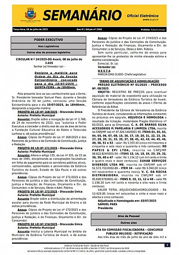 Semanário Oficial - Ed. 2468