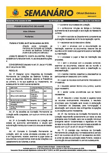 Semanário Oficial - Ed. 490