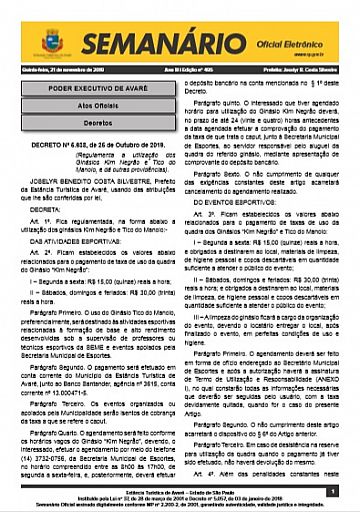 Semanário Oficial - Ed. 495