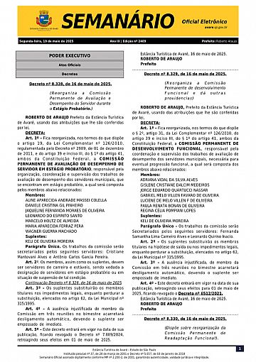 Semanário Oficial - Ed. 2409