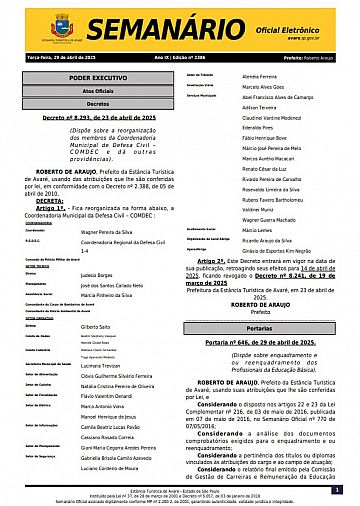 Semanário Oficial - Ed. 2386