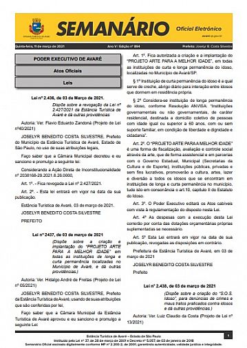 Semanário Oficial - Ed. 894