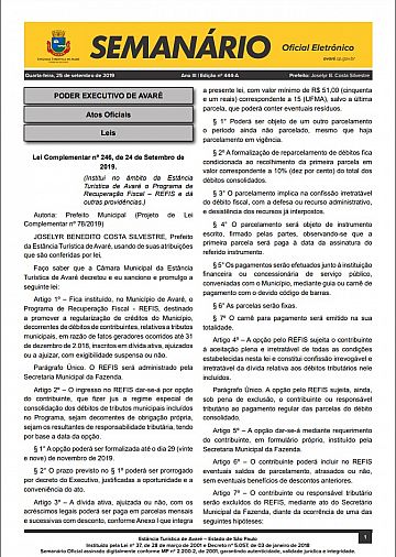 Semanário Oficial - Ed. 444