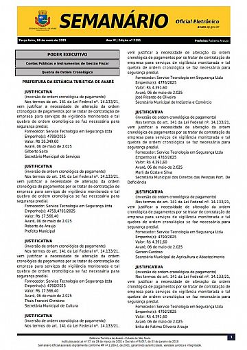 Semanário Oficial - Ed. 2391