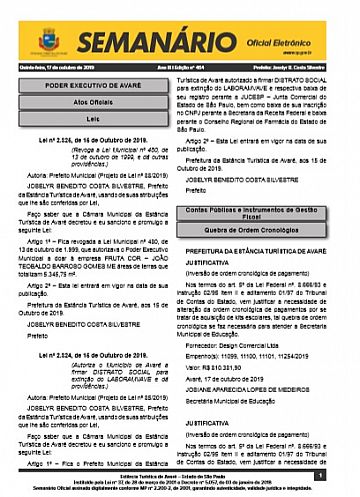 Semanário Oficial - Ed. 464