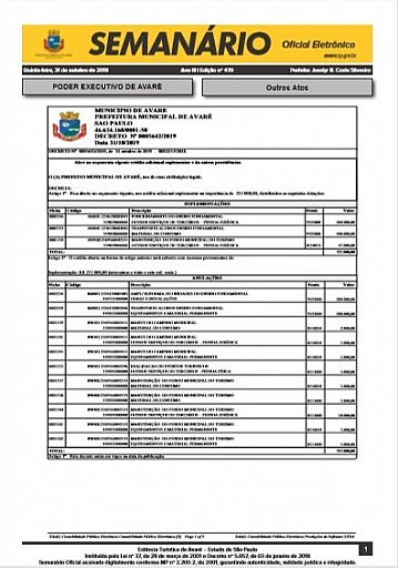 Semanário Oficial - Ed. 479