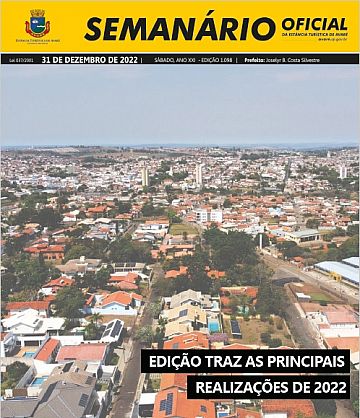 Semanário Oficial - Ed. 1098