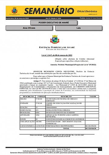 Semanário Oficial - Ed. 1224