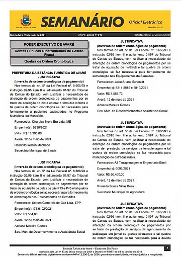 Semanário Oficial - Ed. 949