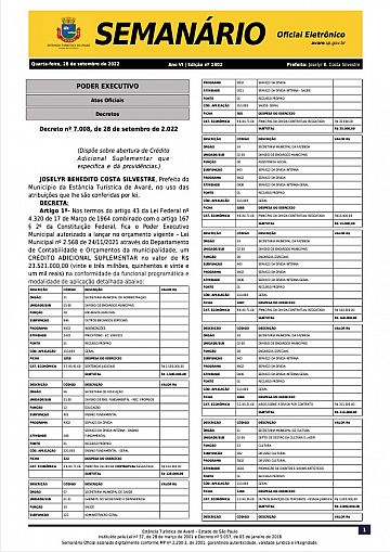 Semanário Oficial - Ed. 1402